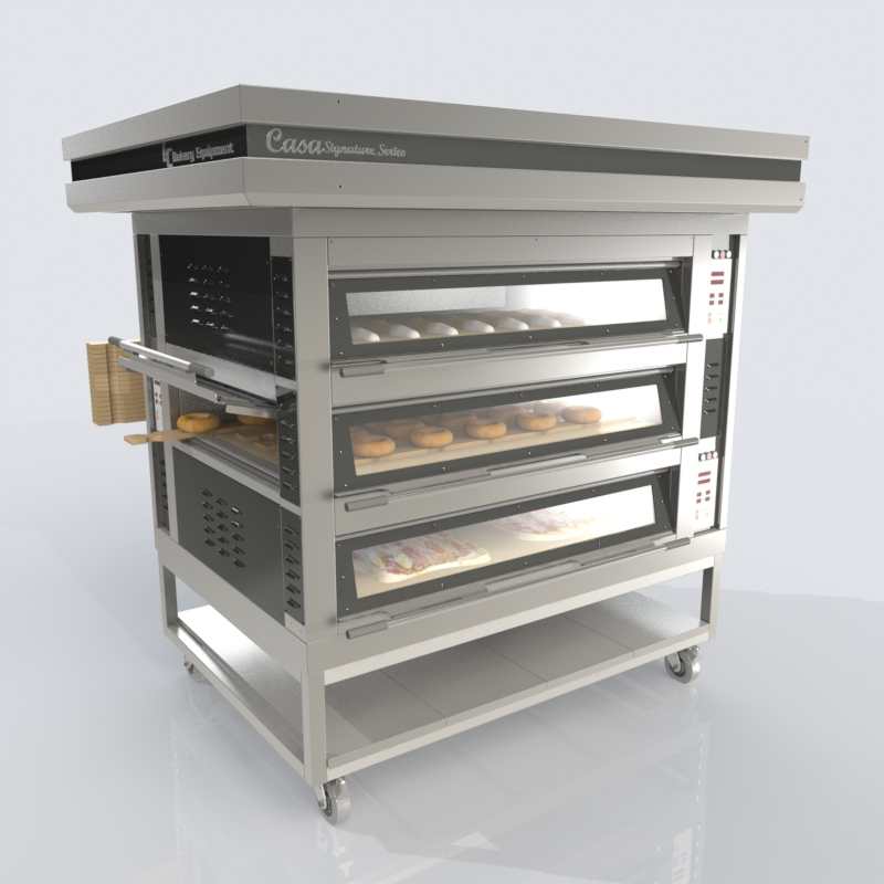 deck bagel oven, Sideloading and front-loading